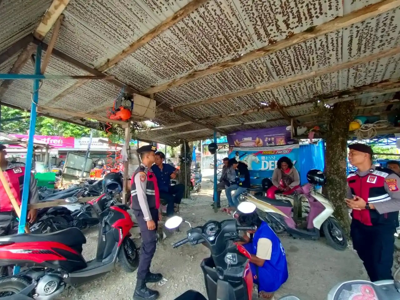 *Cegah Premanisme, Sat Samapta Polres PPU Intensifkan Sambang dan Patroli Kamtibmas*